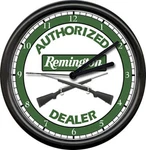 Remington Rifle Hunting Hunter Gun Shot Sales Shop Dealer Sign Wall Clock. Fixed Price $26.95.
