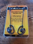 New Midland AVP1 Over The Ear 2-WAY Radio Headsets With Boom Microphone. Fixed Price $14.95.
