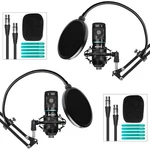 Movo PODPAK2A 2-PACK Universal Cardioid Condenser Microphone Kit With Articulati. Fixed Price $140.30.