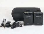 Movo WMX-1 Wireless Lavalier Microphone System Kit 2 Tx Rx W/ Case Accessories. Fixed Price $64.99.