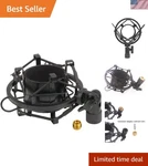 Professional Metal Shock Mount For 48-51MM Condenser Microphones With Adapter. Fixed Price $20.89.