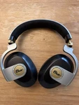 Blue Satellite Premium Noise-cancelling Wireless Headphones With Built-in Amp. Fixed Price $45.00.