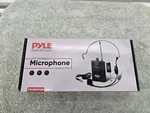 Pyle Uhf Wireless Microphone System Kit Led Digital Display Screens PDWMU112. Fixed Price $40.00.