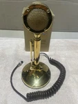 Astatic Golden Eagle D-104 Desk Stand Microphone W/ Coiled Cord 4-PIN 9V. Fixed Price $240.00.