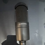 Audio-technica AT2020 Cardioid Condenser Studio Mic, Wired, Black. Fixed Price $59.00.