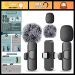 Wireless Mini Microphone Lavalier Lapel - 2 Pack For Iphone Android Audio. Fixed Price $35.99.