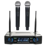 Uhf Wireless System 2-CHANNEL Handheld Dual Microphone Cordless. Fixed Price $86.58.