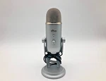 Blue Yeti Usb Condenser Microphone Silver W/ Stand & Cable Tested Working. Fixed Price $35.00.