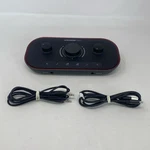 Focusrite Vocaster Two Usb-c Podcast Interface Black/red. Fixed Price $151.99.