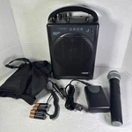 Pyle PWMA1216BM Portable Pa Speaker Amplifier And Microphone System Read Desc. Fixed Price $49.99.