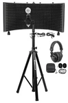 Rockville Recording Studio Microphone+isolation Shield+headphones+tripod Stand. Fixed Price $174.95.