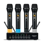 Pro Wireless Microphone System 4 Channel, Uhf Metal Cordless Handheld Mics Wi.... Fixed Price $139.55.