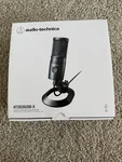 Audio-technica AT2020USB-X Cardioid Condenser Microphone Black. Fixed Price $105.00.