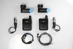 Two Sennheiser AVX-MKE2 Set Wireless Microphone System, Transmitter, Receiver. Fixed Price $600.00.