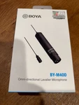 Boya BY-M40D Omnidirectional Lavalier Microphone Pro Lapel For Audio. Fixed Price $15.00.