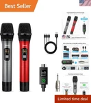 Plug And Play Xlr Wireless Microphone Set - Perfect For Weddings & Parties. Fixed Price $82.49.