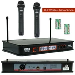 Wireless Vocal Karaoke Microphone System Dual Handheld 2 X Cordless 6-8 Hrs. Fixed Price $56.99.