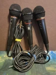 Three Vintage Microphones Sony F-V220, CT329 And Optimus 32-1166. Fixed Price $34.95.