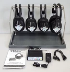 Hamilton Buhl Wireless Headphone System, 1X W900-BLTM Transmitter, 4X W901-MULTI. Fixed Price $79.95.