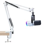 White Boom Arm For Fifine AM8 - Compatible With Microphone, 3/.... Fixed Price $36.45.