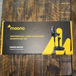 Maono AU-PM500T Professional Xlr Condenser Microphone Set 34MM Large Diaphragm. Fixed Price $100.00.