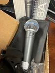 Shure Beta 58A Supercardioid Dynamic Vocal Microphone. Fixed Price $76.56.