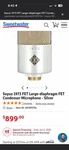 Soyuz 1973 Silver Large Diaphragm Transformerless Fet Condenser Microphone. Fixed Price $855.00.