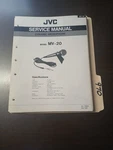 Jvc MV-20 Service Manual Original Repair Book Dynamic Microphone. Fixed Price $49.99.