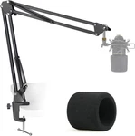 Mxl 770 990 Microphone Stand With Pop Filter - Suspension Boom Scissor Arm. Fixed Price $28.49.