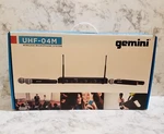 Gemini UHF-04M Wireless Microphone System. Fixed Price $215.00.