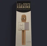 3-IN-1 Wireless Hand Held Karaoke Microphone Speaker & Charger (rose Gold). Fixed Price $20.00.