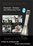 Tosing K068 Gold Portable Karaoke Microphone Wireless Handheld Bluetooth Speaker. Fixed Price $50.00.