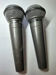 Set Of 2 Vintage Realistic Highball Dynamic Unidirectional Microphones 33-984C. Fixed Price $26.50.
