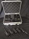 Audix Fusion Series Drum Mics With Case And Clips. Fixed Price $195.00.