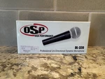 Osp DL-320 Dynamic Vocal Microphone Black With Assorted Cables. Fixed Price $35.00.