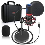 Pyle PDMIKT200 Usb Microphone Podcast Recording Kit - Audio Cardioid Condenser. Fixed Price $99.49.
