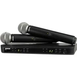 Shure BLX288/SM58 Wireless System W/2 Handheld Vocal Microphone Band H11. Fixed Price $769.00.