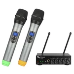 Fifine Uhf Dual Channel Wireless Handheld Microphone, Easy-to-use Karaoke Wir.... Fixed Price $85.11.