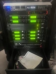 10 Shure SLX4 + MX890 Mics 3 UA844 G4 470-494 Mhz Denon DN-700R Tesira. Fixed Price $2150.00.