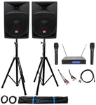 Rockville Powered Dual 15" Ipad/iphone/android/laptop/tv Karaoke Machine/system. Fixed Price $610.80.