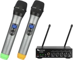 Uhf Dual Channel Wireless Handheld Microphone, Easy-to-use Karaoke. Fixed Price $100.11.