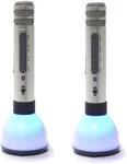 2 Pcs Singing Machine Bluetooth Wireless Karaoke Microphone Handheld W/speaker. Fixed Price $9.95.
