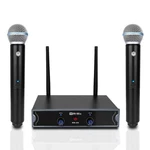 Professional Dual Handheld Wireless Microphone System 260FT Uhf Range, Meta.... Fixed Price $45.41.