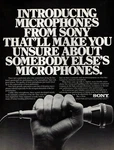 Vtg Sony F-520 Microphone Magazine Print Ad Dynamic Live Vocal Pinup Page. Fixed Price $7.99.