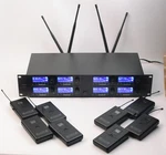 Tbaxo Wireless Microphone System 8 Channel Lavalier Bodypacks Headset. Fixed Price $149.00.