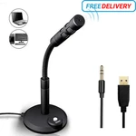 Computer Mini Condenser Microphone Usb Stand Recording For Pc Desktop Laptop. Fixed Price $9.99.