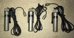3-EV C090E Miniature Omni Condenser Mic's W/xlr Connectors Installed. Fixed Price $100.00.