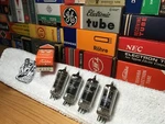 4X Rare Nos Blackplate 6136 Toshiba Audio/mictubes SONYC800G Altec Stamaudio. Fixed Price $649.00.