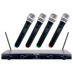 Vocopro VHF-4005-2 4-CHANNEL Rechargeable Wireless Microphone System. Fixed Price $330.99.