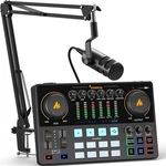 Maono Podcast Equipment Bundle 10 Channel Audio Interface And Xlr Dynamic.... Fixed Price $254.76.